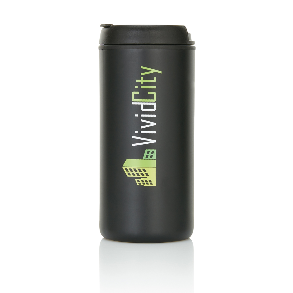 Tumbler | Recycled stainless steel | 300ml | Durable | black Tumbler | Recycled stainless steel | 300ml | Durable | black
