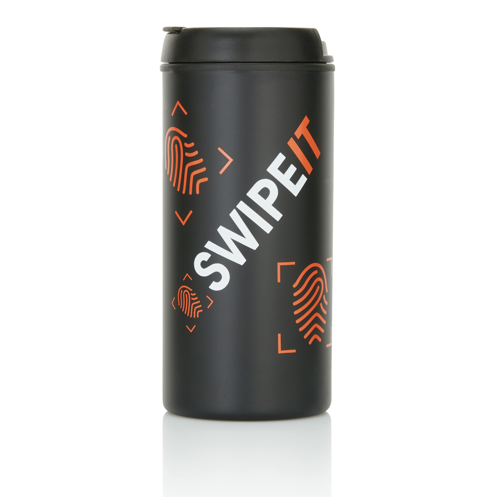 Tumbler | Recycled stainless steel | 300ml | Durable | black Tumbler | Recycled stainless steel | 300ml | Durable | black