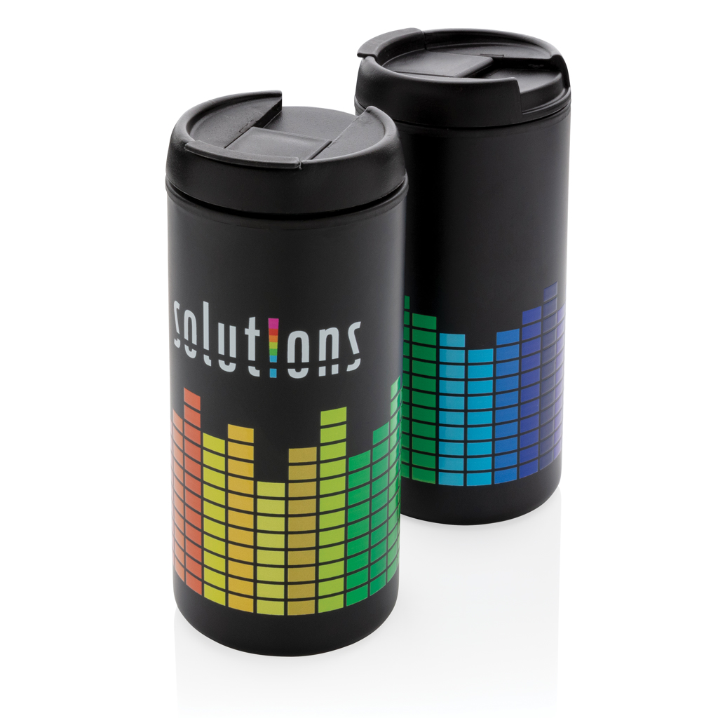 Tumbler | Recycled stainless steel | 300ml | Durable | black Tumbler | Recycled stainless steel | 300ml | Durable | black