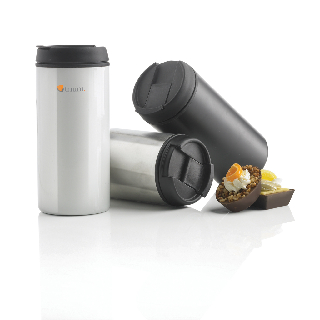 Tumbler | Recycled stainless steel | 300ml | Durable | black Tumbler | Recycled stainless steel | 300ml | Durable | black