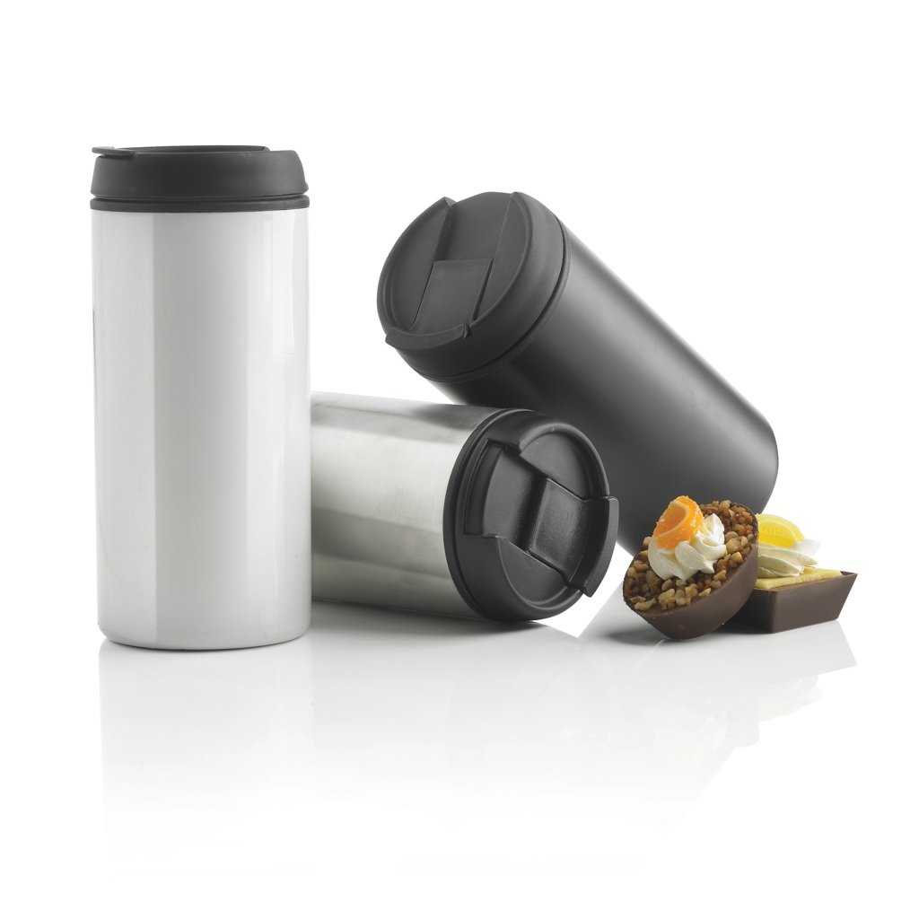 Tumbler | Recycled stainless steel | 300ml | Durable | black Tumbler | Recycled stainless steel | 300ml | Durable | black