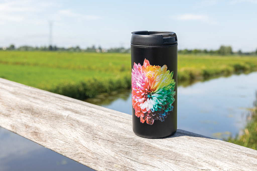 Tumbler | Recycled stainless steel | 300ml | Durable | black Tumbler | Recycled stainless steel | 300ml | Durable | black