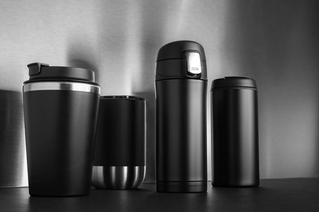 Tumbler | Recycled stainless steel | 300ml | Durable | black Tumbler | Recycled stainless steel | 300ml | Durable | black