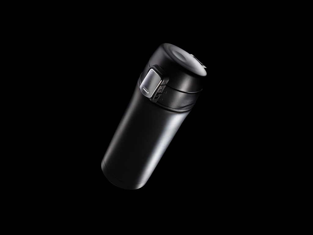 Thermo mok | Gerecycled RVS | 300 ml | Tot 5 uur warm | zwart Thermo mok | Gerecycled RVS | 300 ml | Tot 5 uur warm | zwart