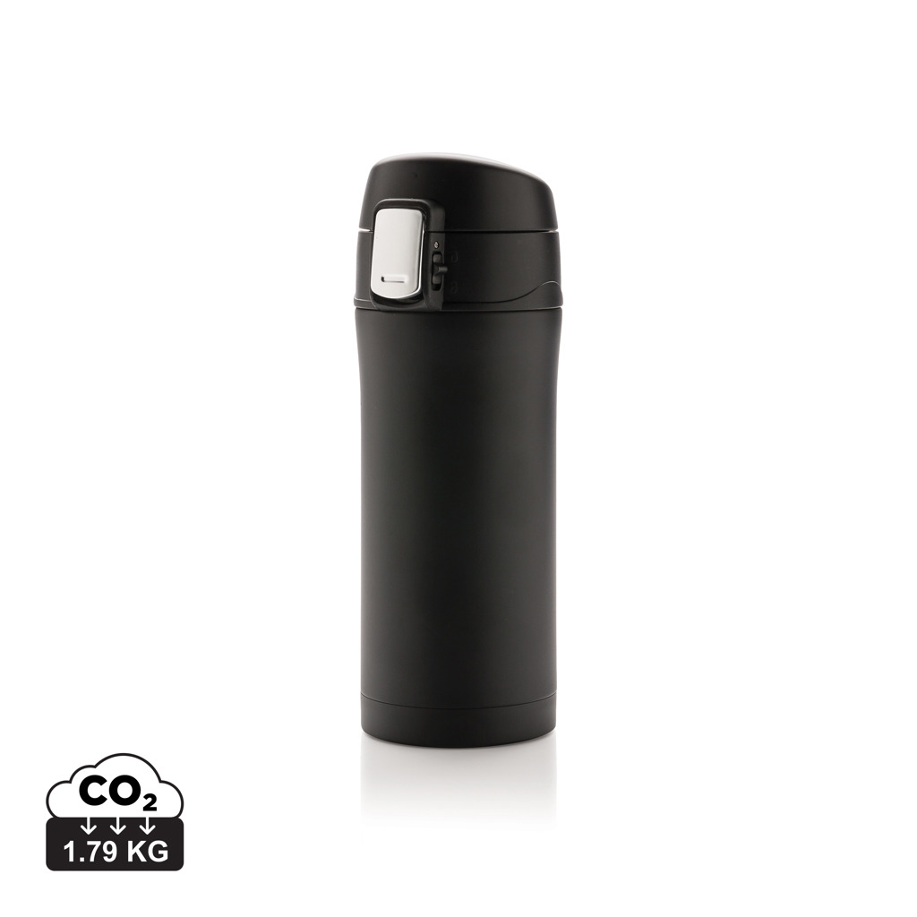 Taza térmica | Acero inoxidable reciclado | 300 ml | Caliente hasta 5 horas | negro