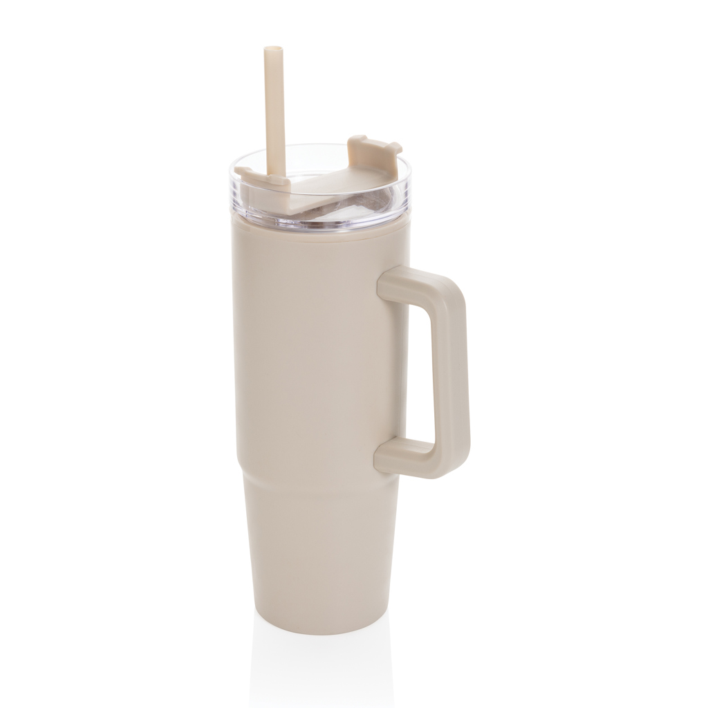 Thermosflaschen | Recyceltem Kunststoff | 900ml | Rietje | Stanley Doppelgänger | beige