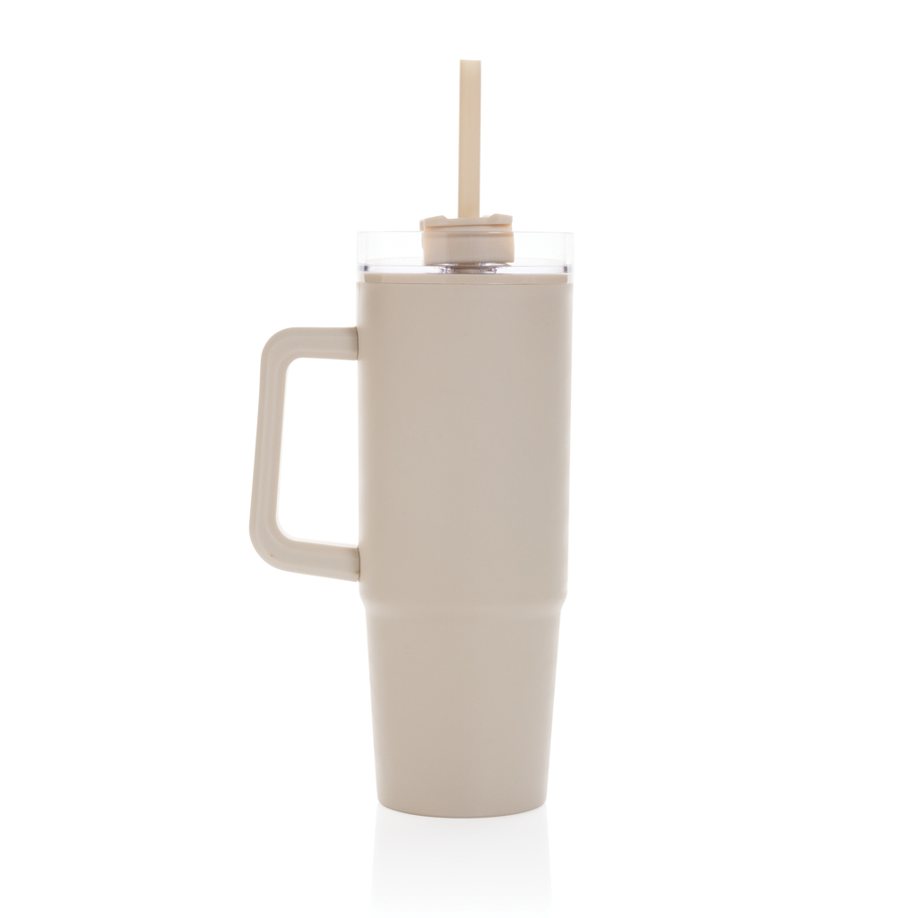 Thermosflaschen | Recyceltem Kunststoff | 900ml | Rietje | Stanley Doppelgänger | beige