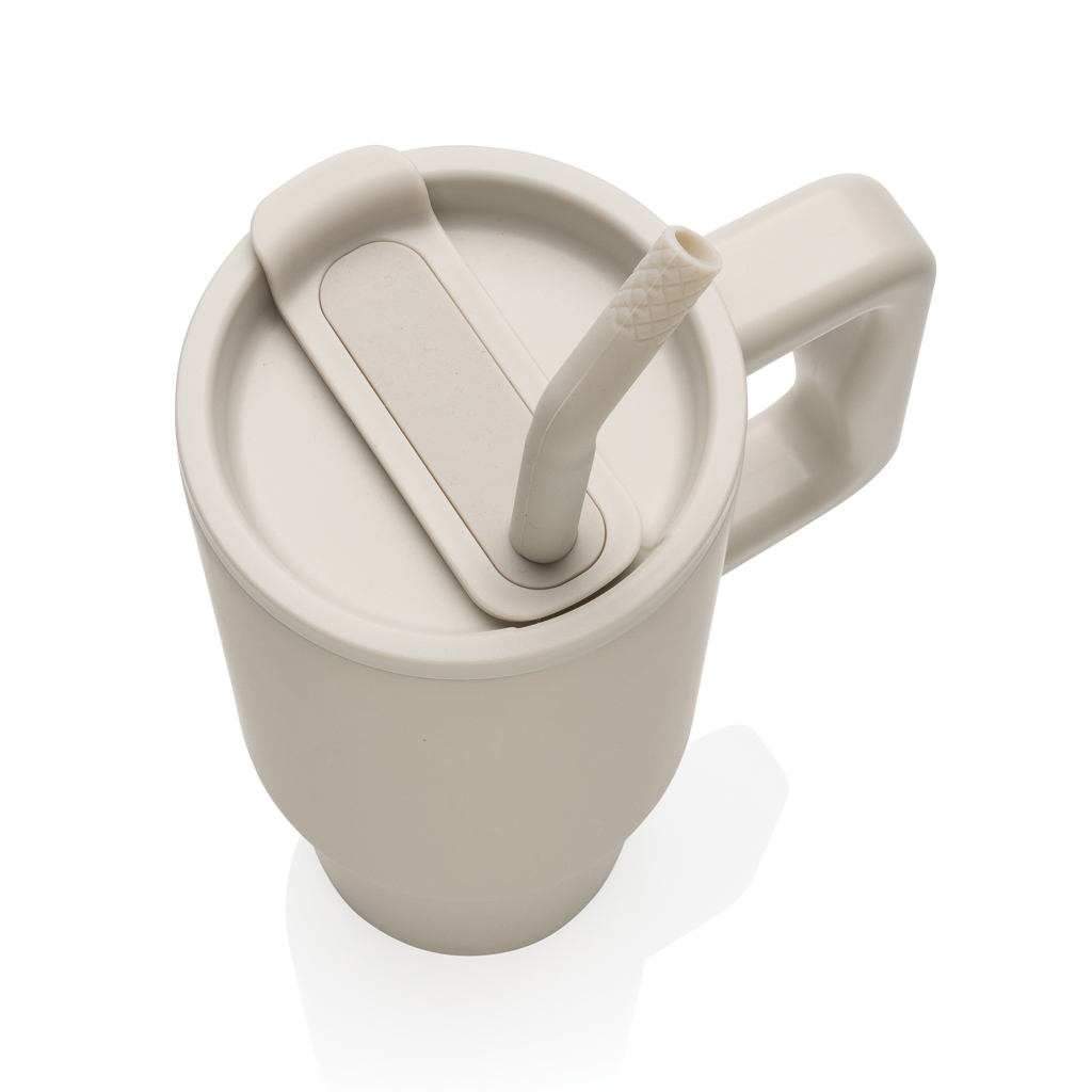 Thermosbeker | rRVS | 900ml | Rietje | Stanley look-a-like | beige Thermosbeker | rRVS | 900ml | Rietje | Stanley look-a-like | beige
