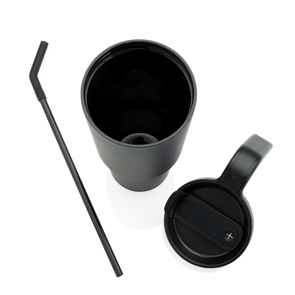 Mug 900ml en acier certifié RCS Graphic noir