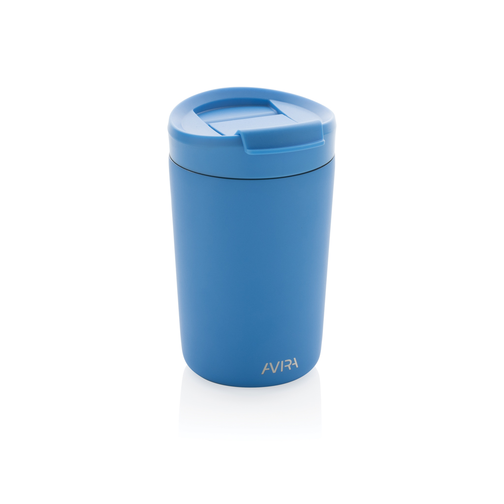 Avira thermosbeker | Gerecycled PP | 300ml | Warm tot 6u en koud tot 8u | blauw
