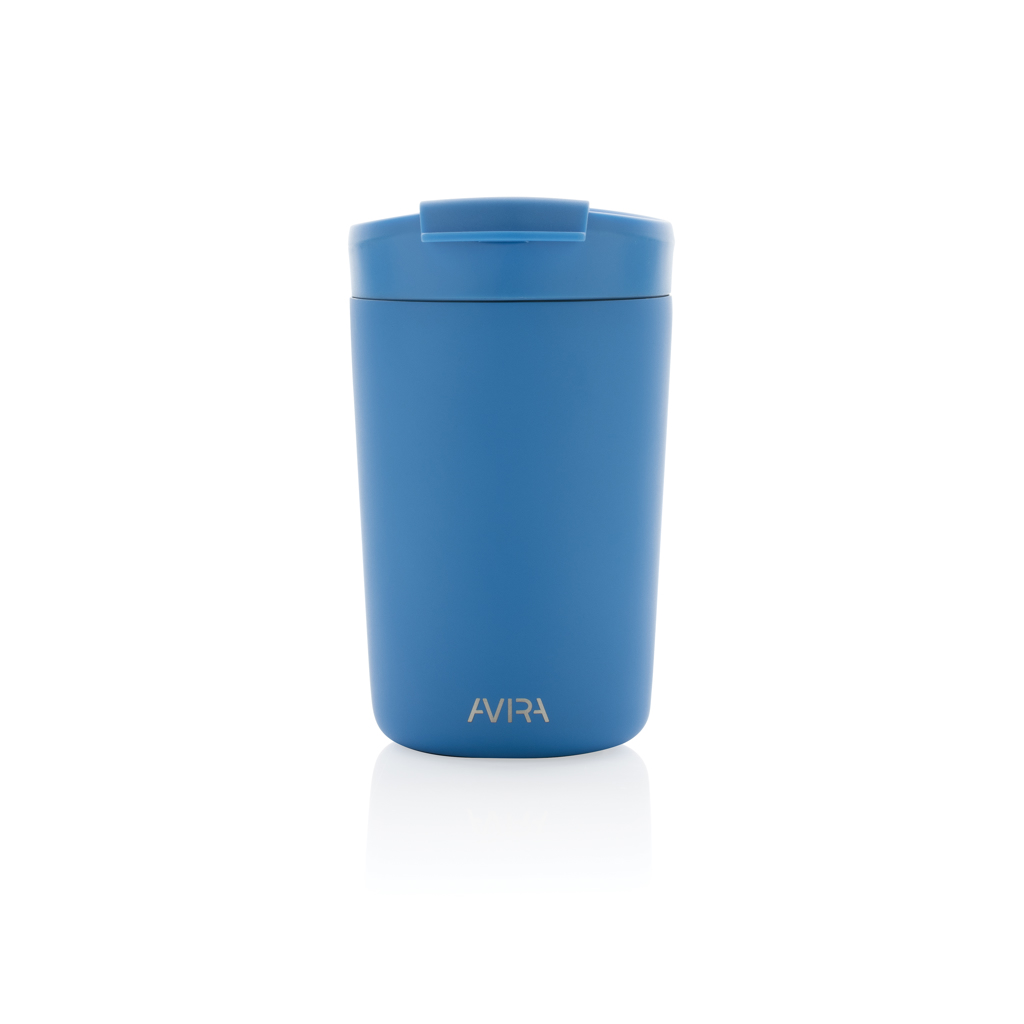 Avira thermosbeker | Gerecycled PP | 300ml | Warm tot 6u en koud tot 8u | blauw