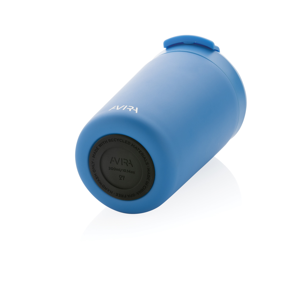 Avira thermosbeker | Gerecycled PP | 300ml | Warm tot 6u en koud tot 8u | blauw