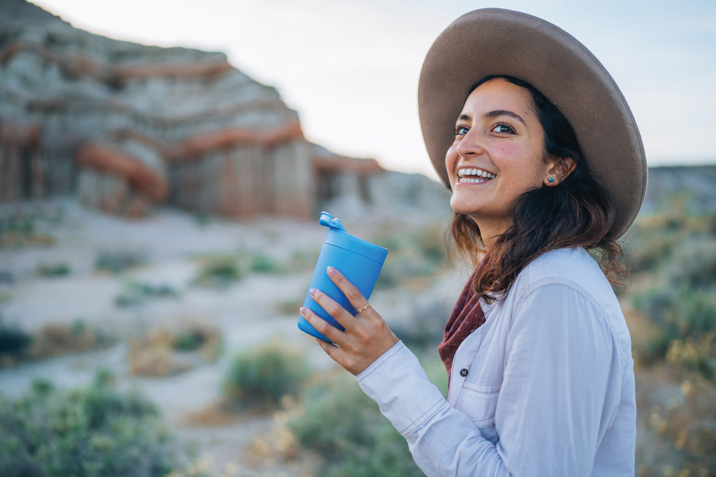 Avira thermosbeker | Gerecycled PP | 300ml | Warm tot 6u en koud tot 8u | blauw