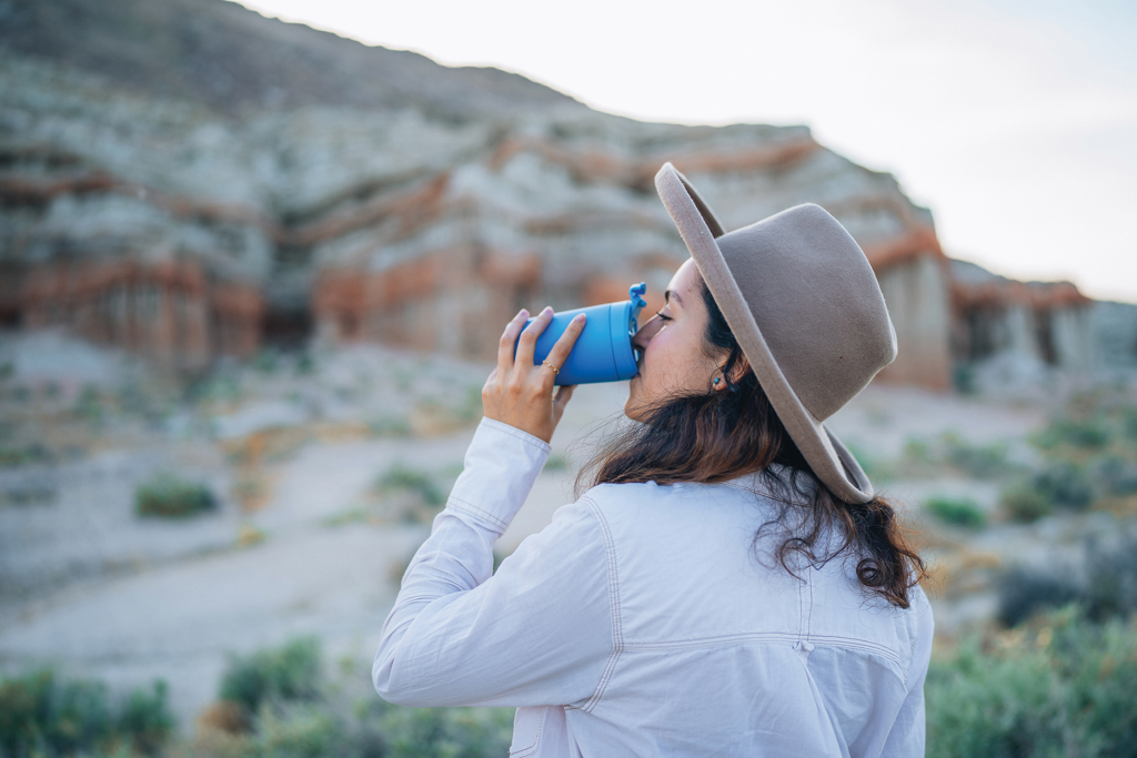 Avira thermosbeker | Gerecycled PP | 300ml | Warm tot 6u en koud tot 8u | blauw