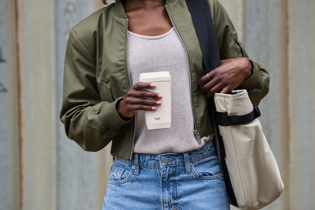 Topl Thermosbecher | Edelstahl | 354 ml | 360° Deckel | 5 Stunden warm | braun Topl Thermosbecher | Edelstahl | 354 ml | 360° Deckel | 5 Stunden warm | braun