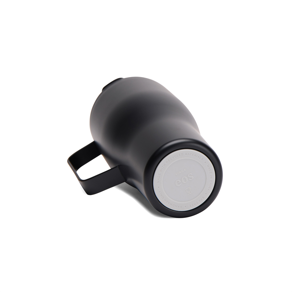 Thermosbecher VINGA | PP & recycelter Edelstahl | Mit Strohhalm | Nachhaltig | schwarz;schwarz Thermosbecher VINGA | PP & recycelter Edelstahl | Mit Strohhalm | Nachhaltig | schwarz;schwarz