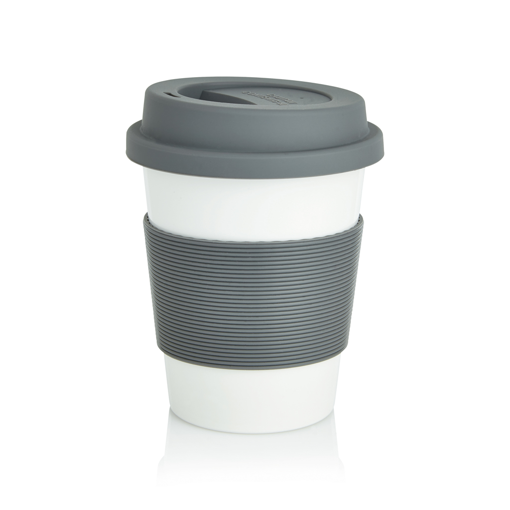 Tasse à café à emporter | 100% végétal | 350 ml | Grey (Cool Grey 9;White)