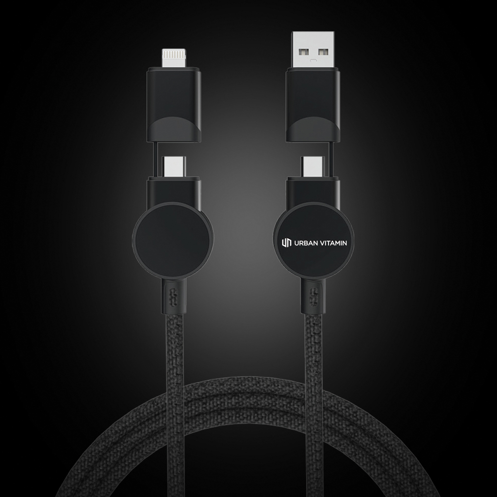 Schnellladekabel | Recycelter Kunststoff | 45W | schwarz