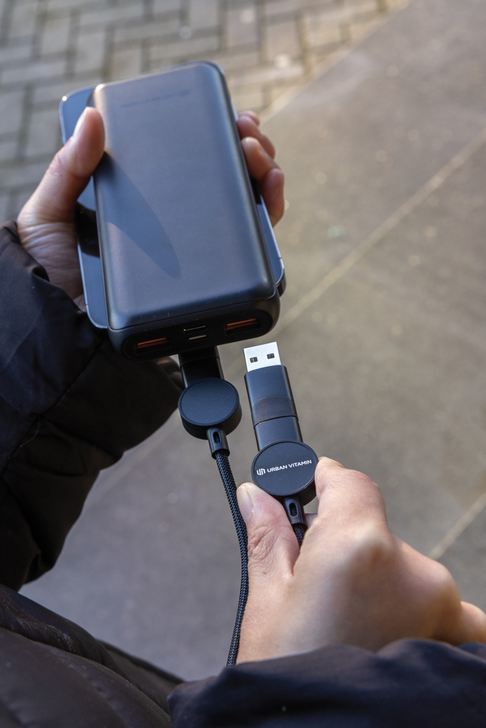 Schnellladekabel | Recycelter Kunststoff | 45W | schwarz