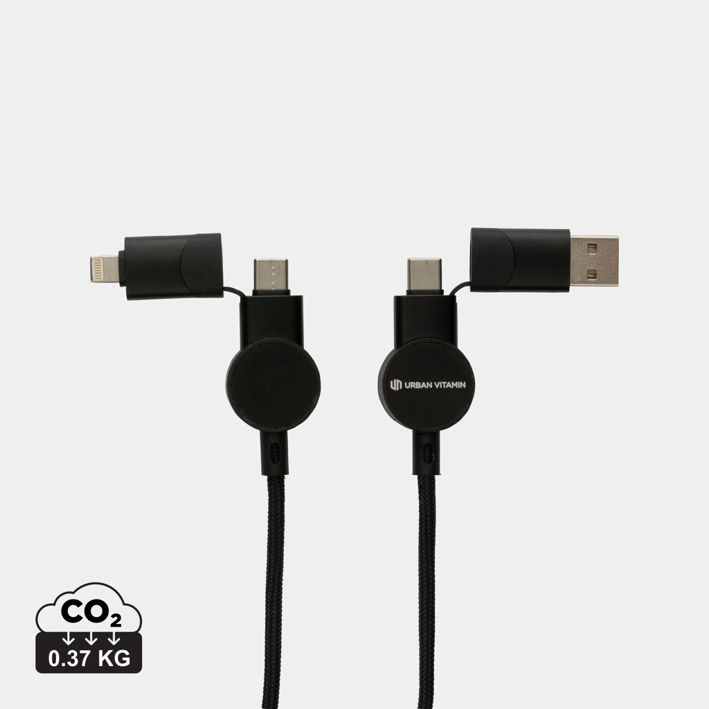 Fast charging cable | Recycled plastic | 45W | black
