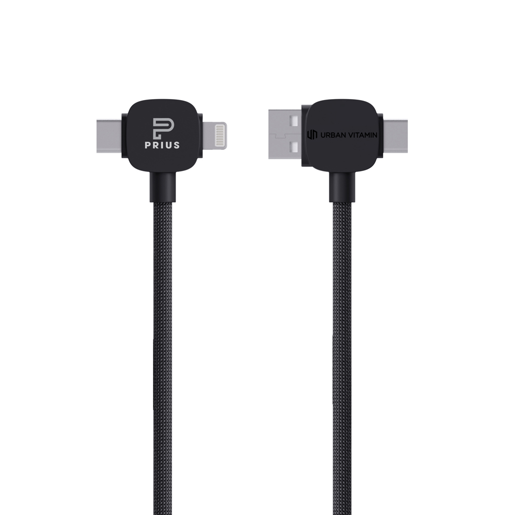 Cable magnético TPE/PET reciclado Urban Vitamin Stockton 65W | negro