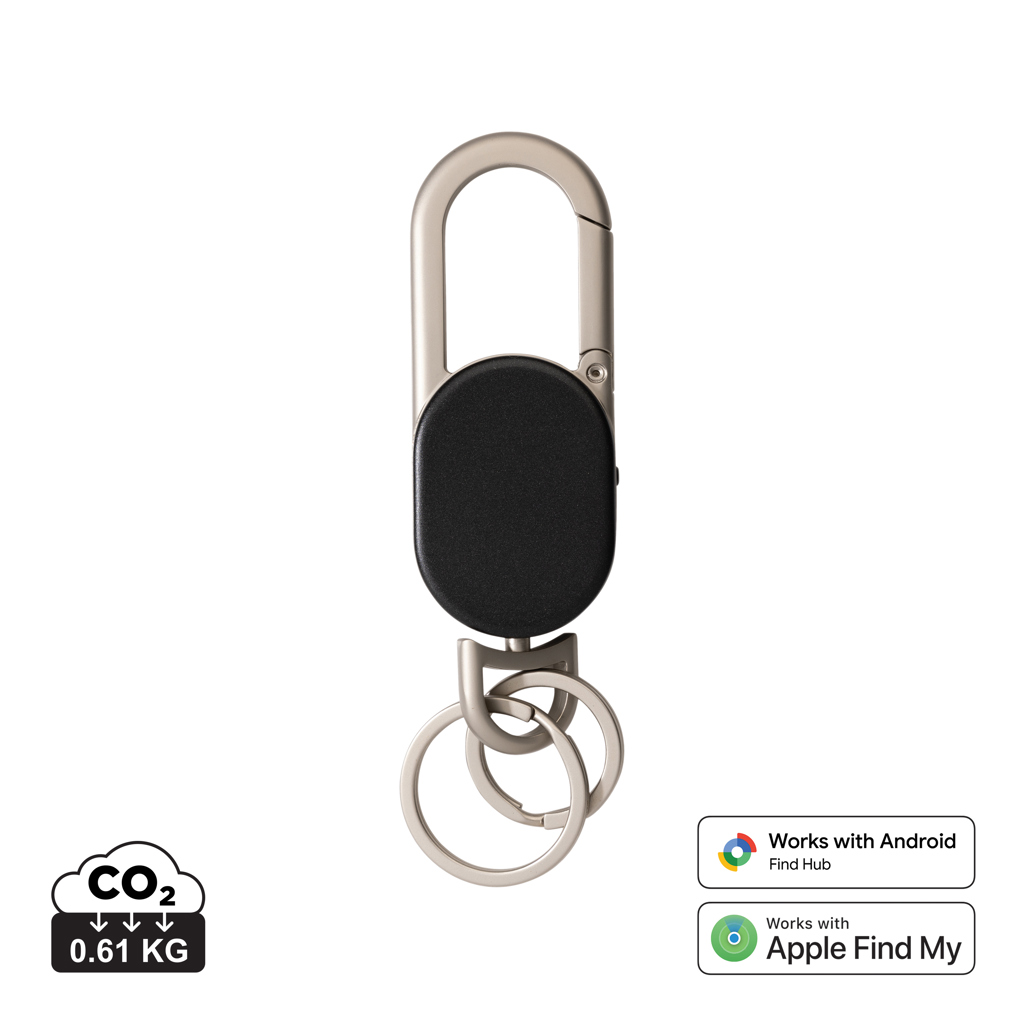 Sleutelvinder sleutelhanger | Wereldwijde lokalisatie | Geschikt voor Apple en Android | black