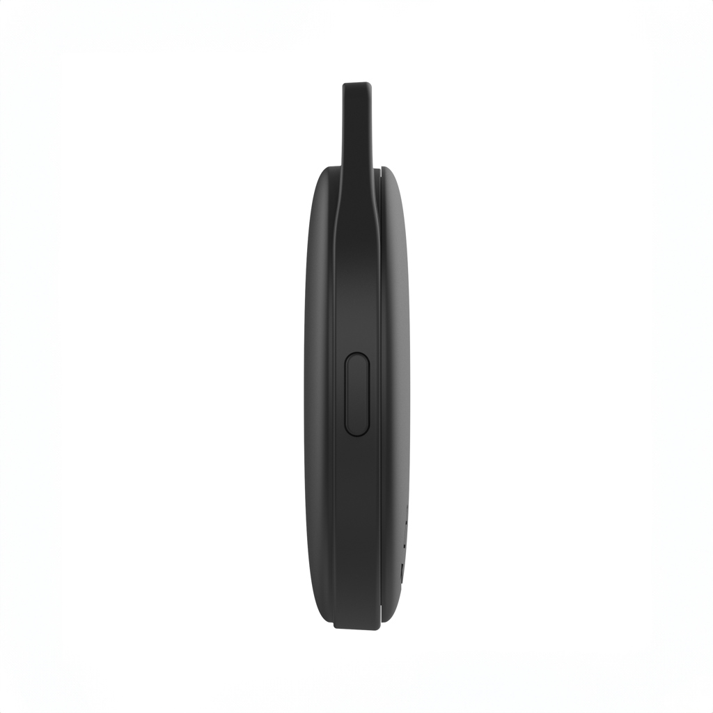 Gegenstandsfinder | RCS-zertifiziertes recyceltes ABS | Apple Find My & Android Find Hub | 100 dB | IPX5 | Schwarz