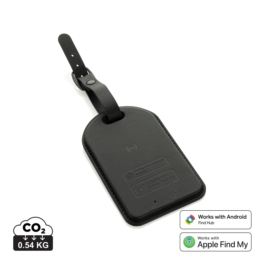 Globefind Dual RCS luggage tag with worldwide locating | black