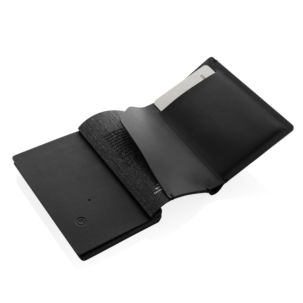 Seekcard Kartenetui | RCS-Recyclingpolyester | Weltweite Ortung | black
