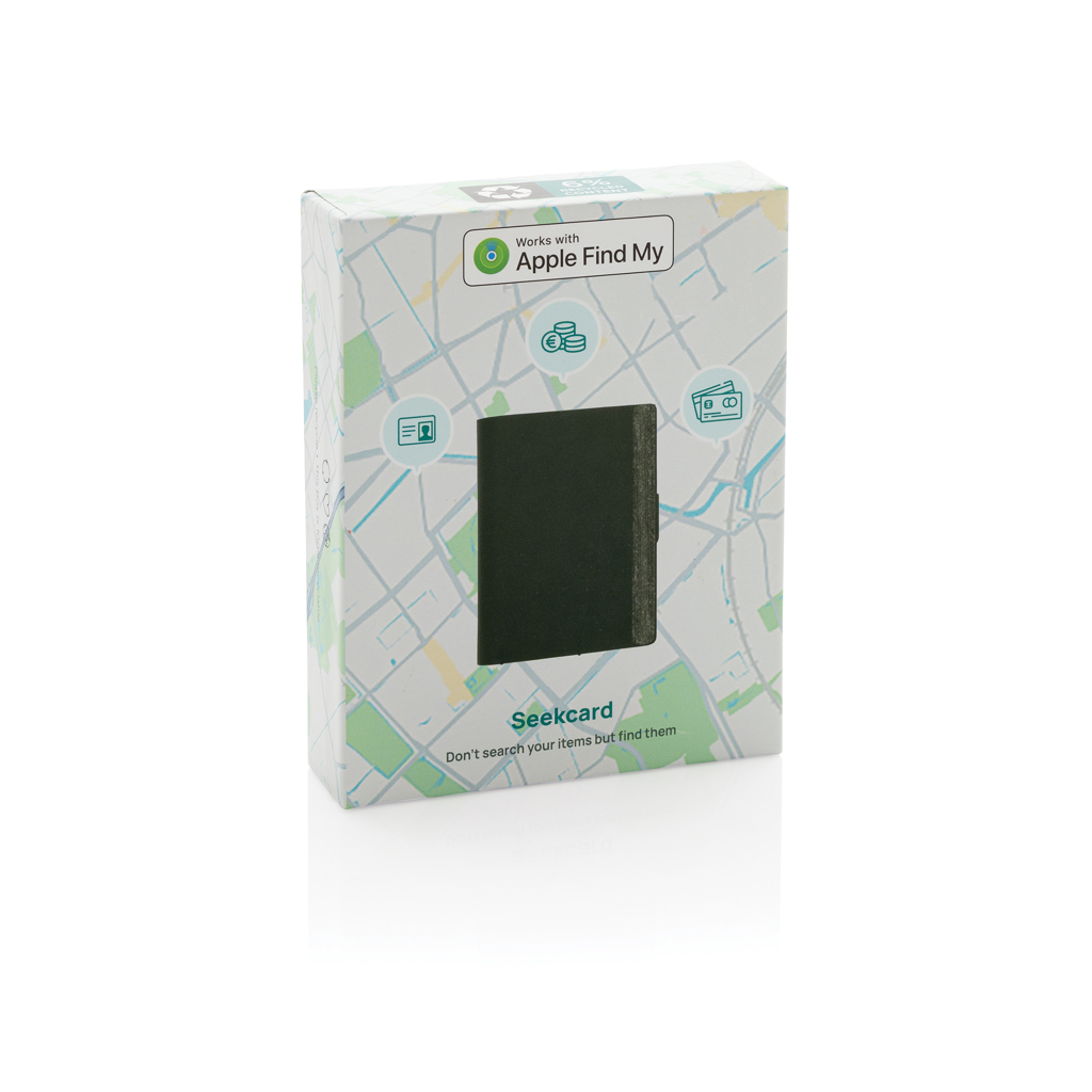 Seekcard Kartenetui | RCS-Recyclingpolyester | Weltweite Ortung | black