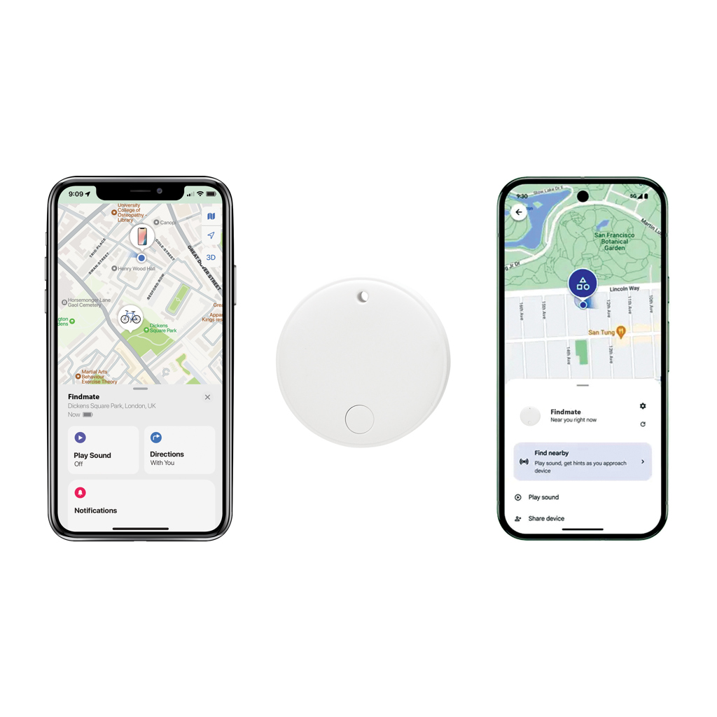 Gegenstandsfinder | Recyceltes ABS | Kompatibel mit Apple und Android | white