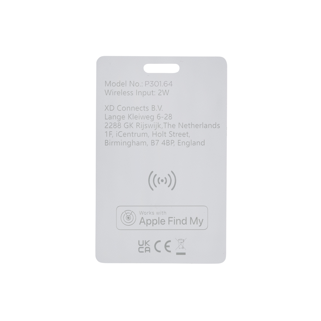 Findit Dual | rPlastic | Card localizzatrice ultrasottile | Ricaricabile | white