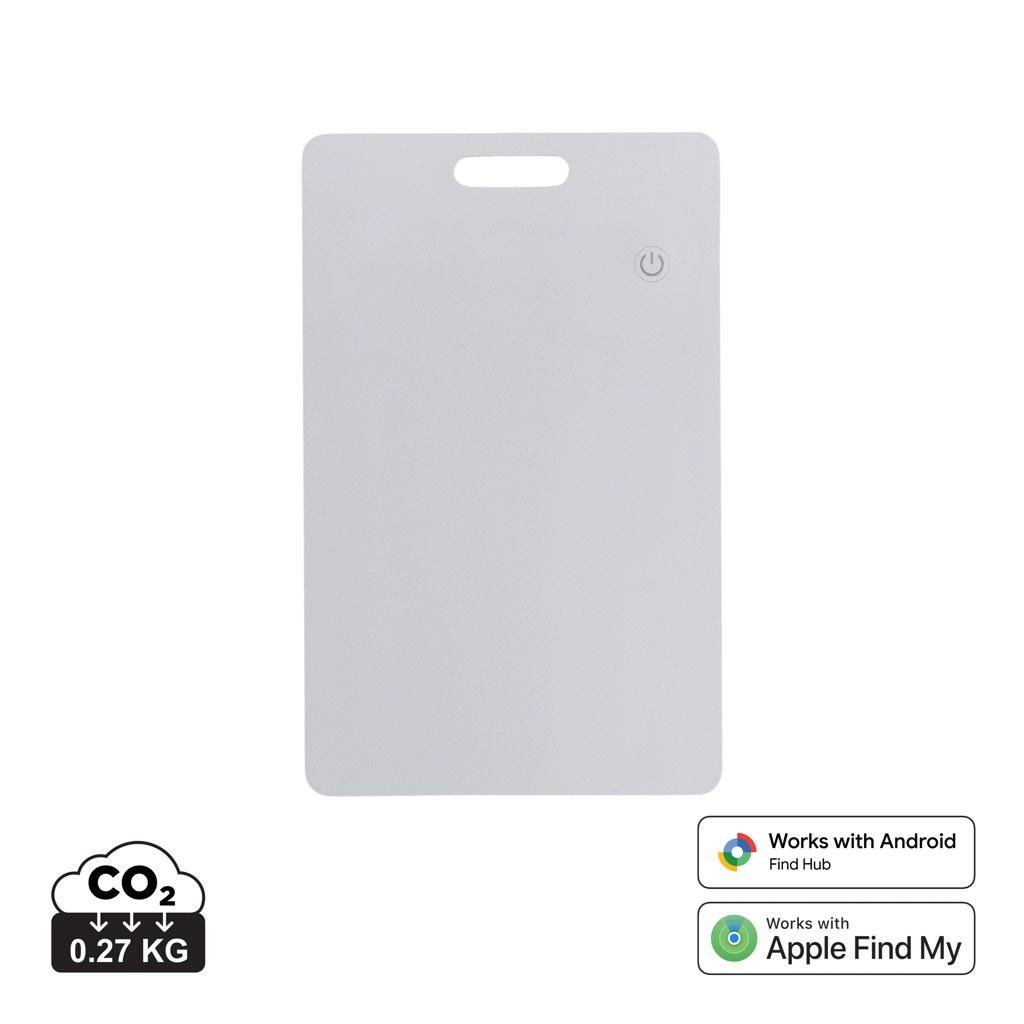 Findit Dual | rPlastic | Card localizzatrice ultrasottile | Ricaricabile | white