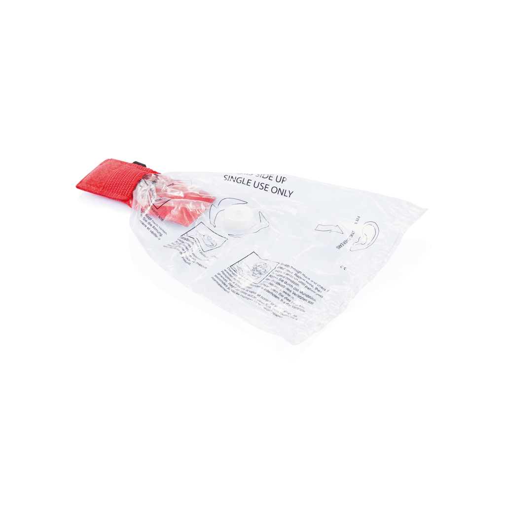 CPR Maske für den Schlüsselbund, rot
