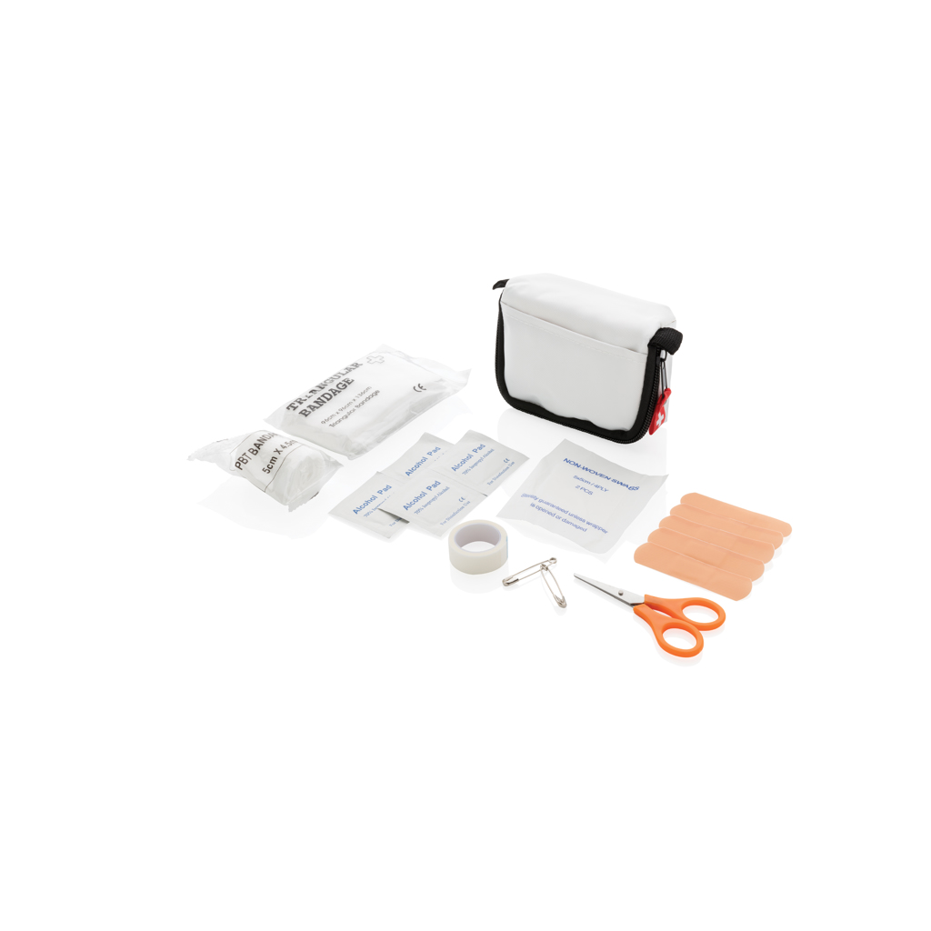 Eerstehulpset | Polyester | Meerdere artikelen | Met etui | Wit