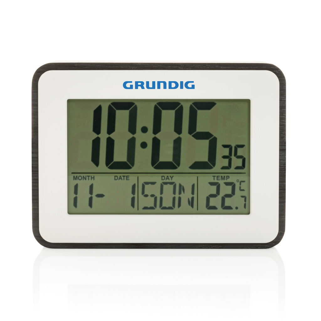 Grundig weerstation met alarm en kalender wit
