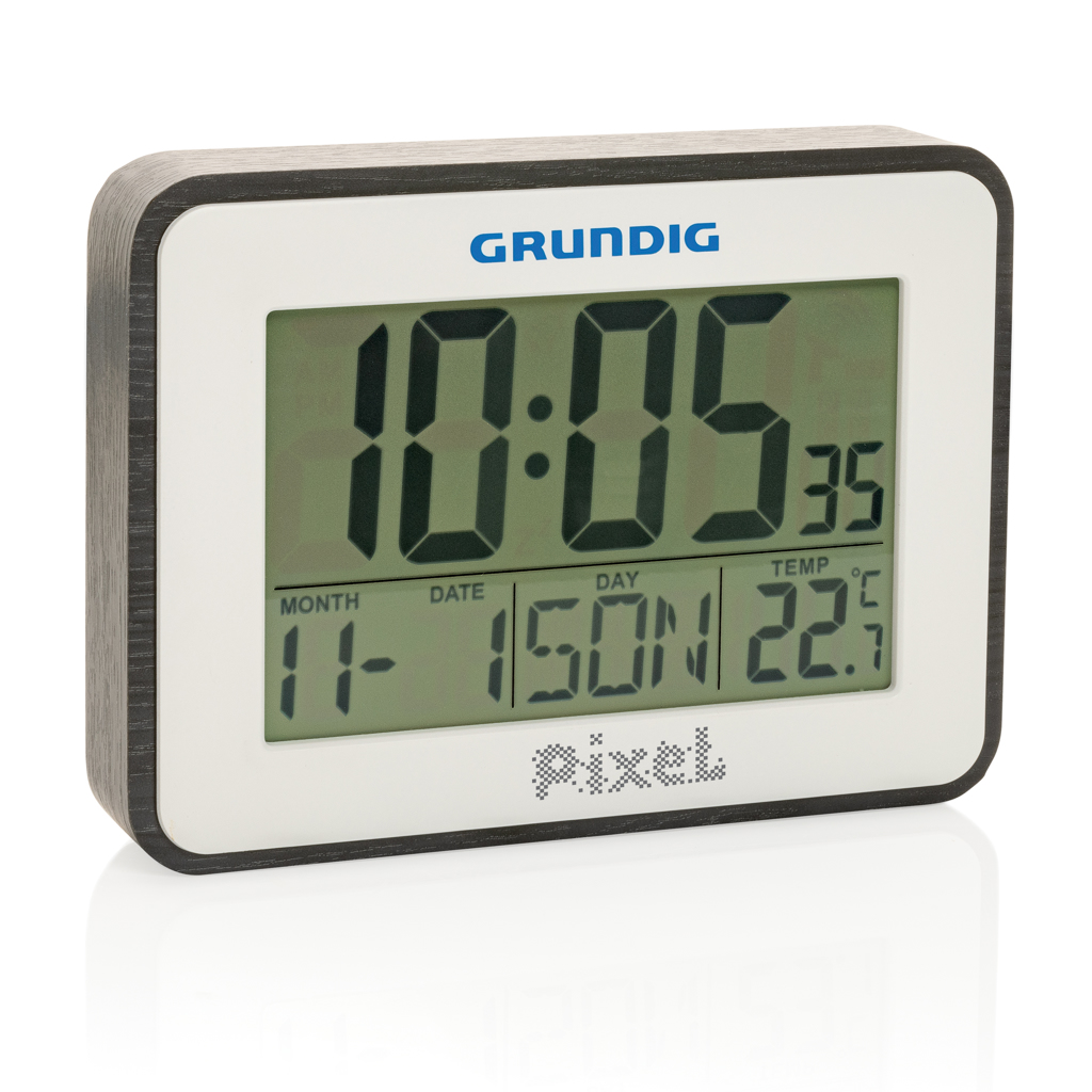 Grundig weerstation met alarm en kalender wit