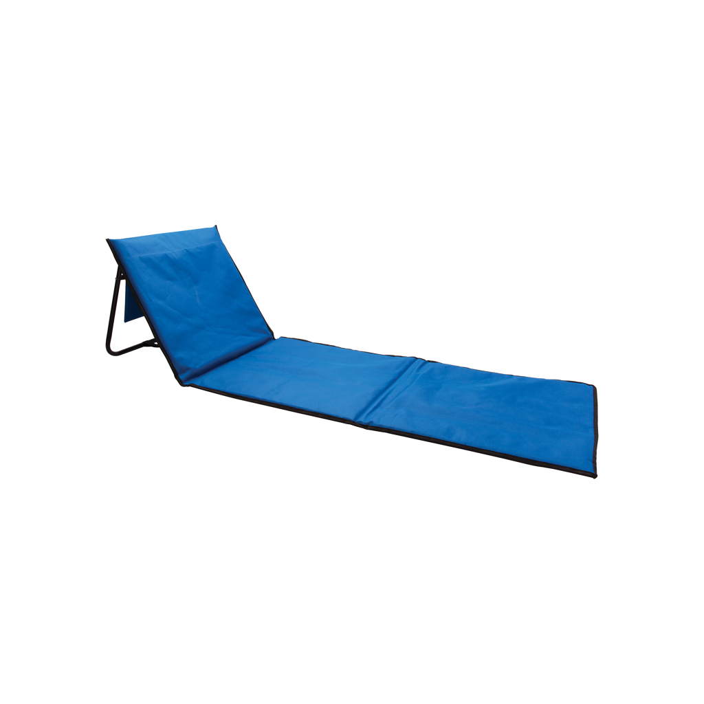 Beach lounge chair | Polyester | 54x3,5x51,5cm | Foldable | Pouch | Blue (285)