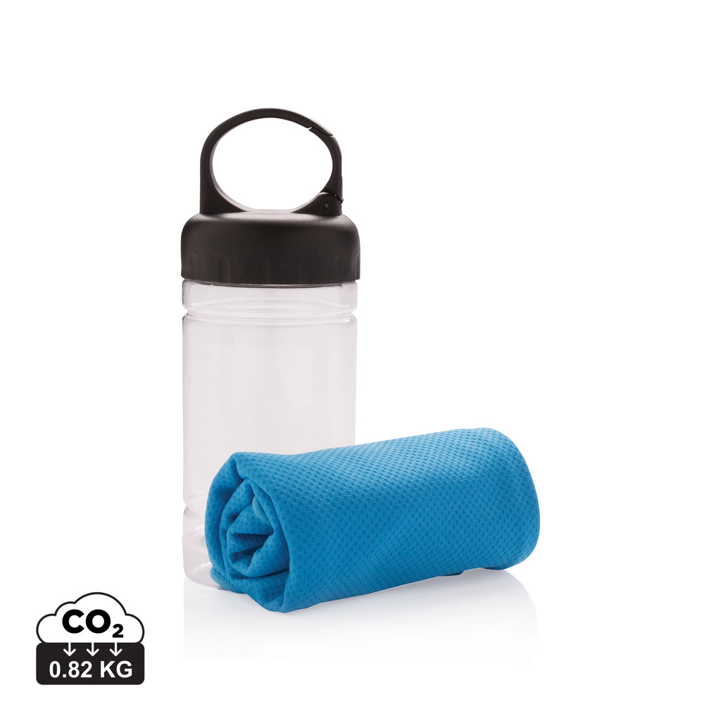 Serviette de sport rafraîchissante | PP | 77x30cm | Avec protection UV50+ | Blue (2925)