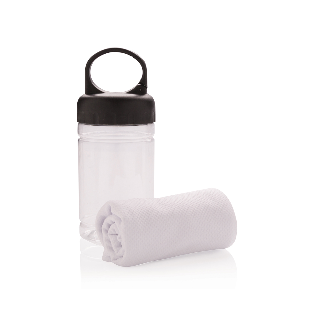 Serviette sport rafraichissante, blanc