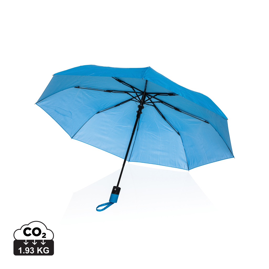 Mini-parapluie | rPET | 21" | Avec ouverture automatique | bleu