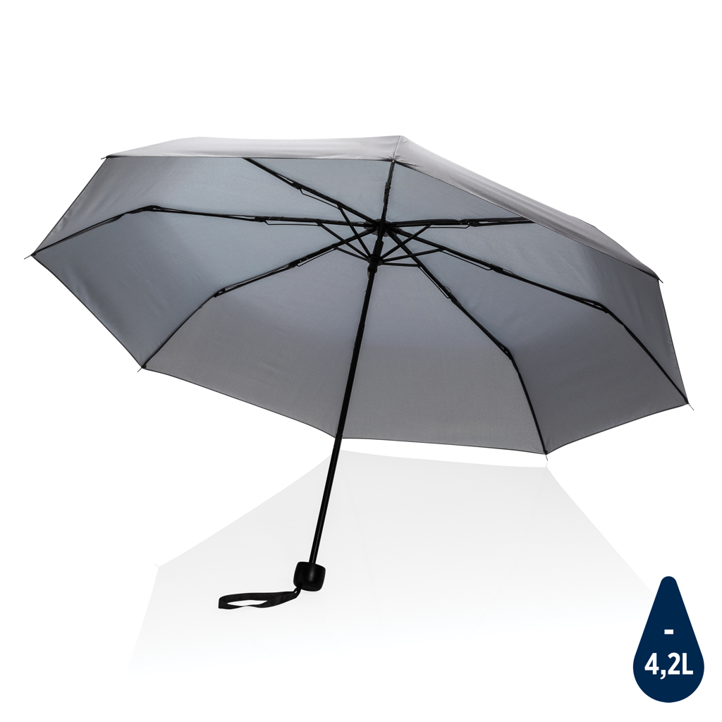 Small umbrella | 190T rPET pongee | 56 cm | Manual opening | anthracite Small umbrella | 190T rPET pongee | 56 cm | Manual opening | anthracite