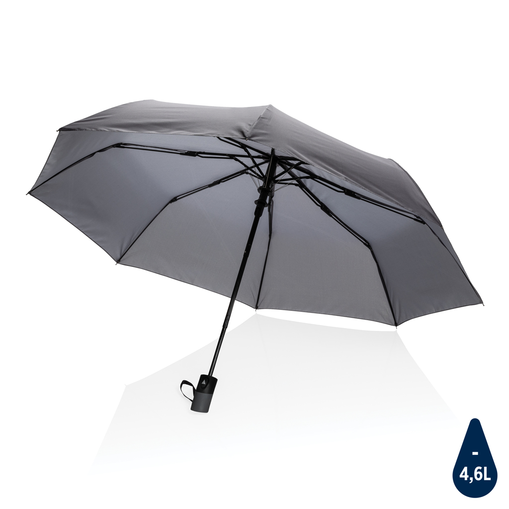 Mini umbrella with automatic opening | RPET | 190T | anthracite