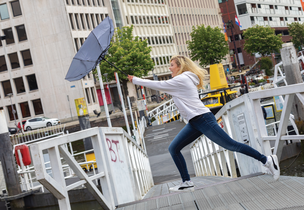 Paraplu | RPET | 95 × 57cm | Automatisch openen/sluiten | antraciet