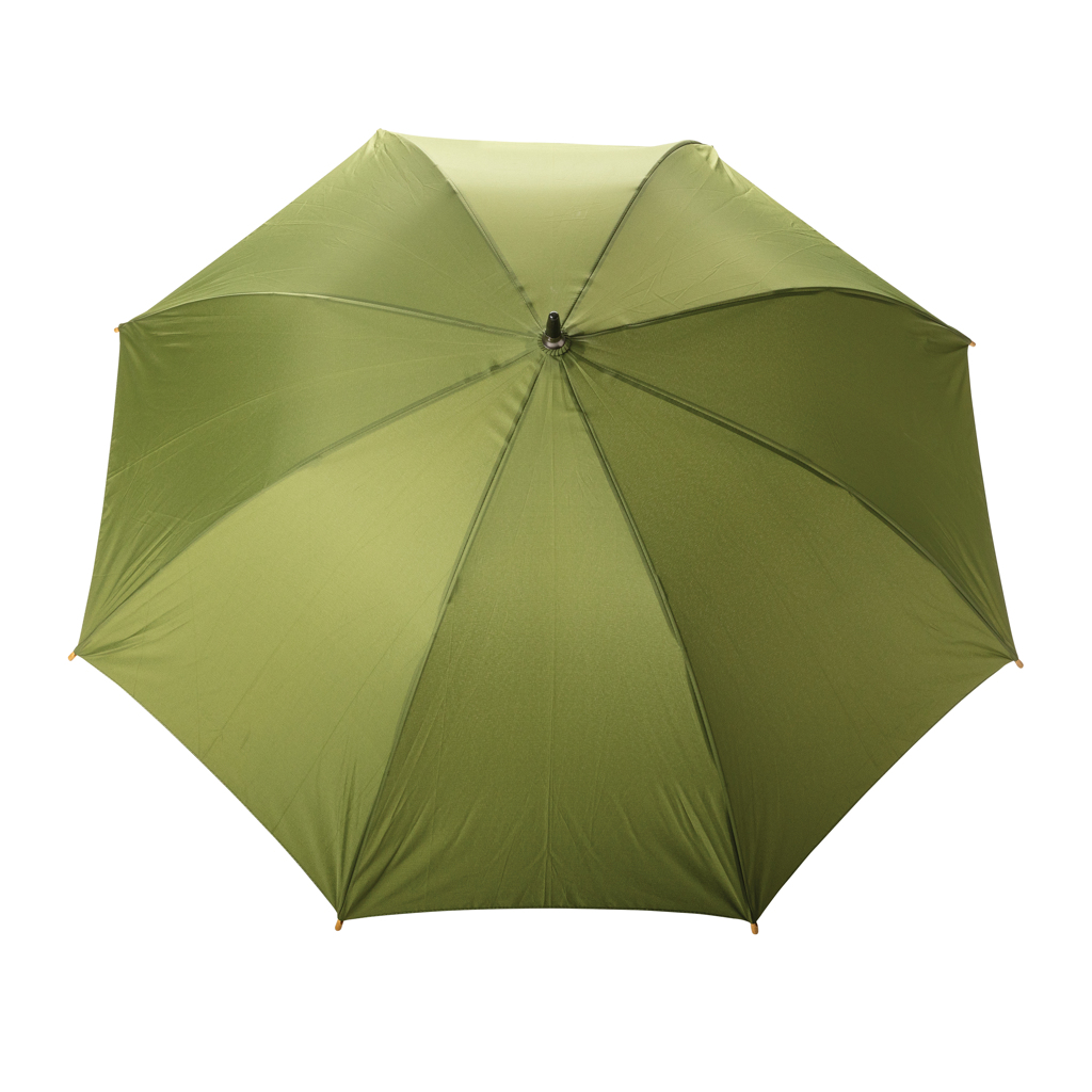 Duurzame paraplu | rPET | 23 Inch | Met bamboe handvat | groen