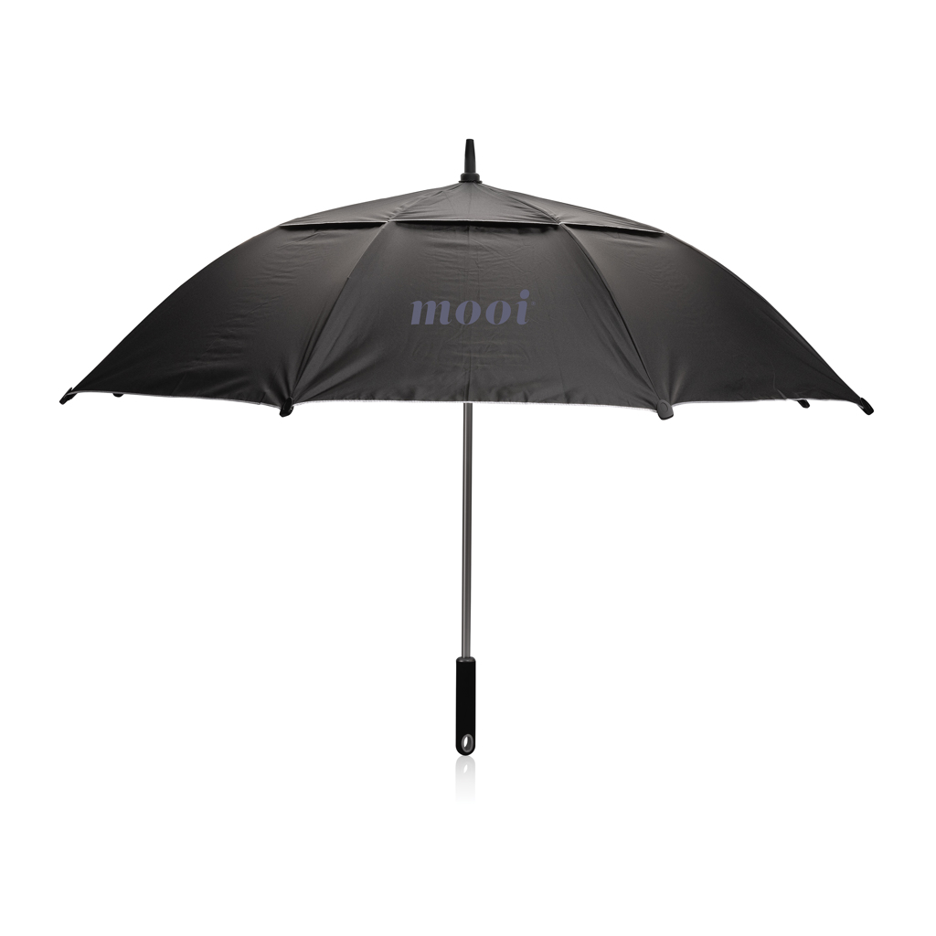 Stormparaplu | rPET | 27 Inch | Met UPF 50+ bescherming | zwart