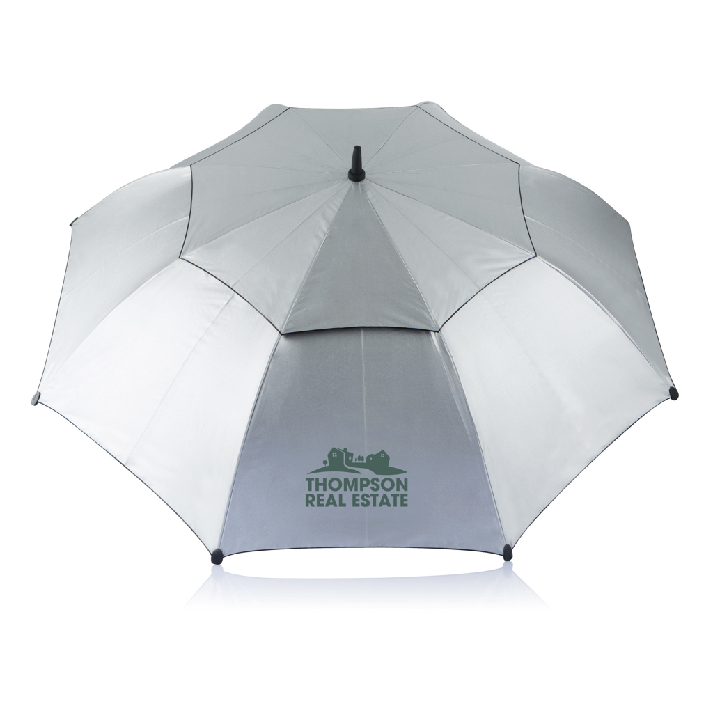 Hurricane umbrella | Polyester | 27" | Easy to open and close | Grey (430) Hurricane umbrella | Polyester | 27" | Easy to open and close | Grey (430)