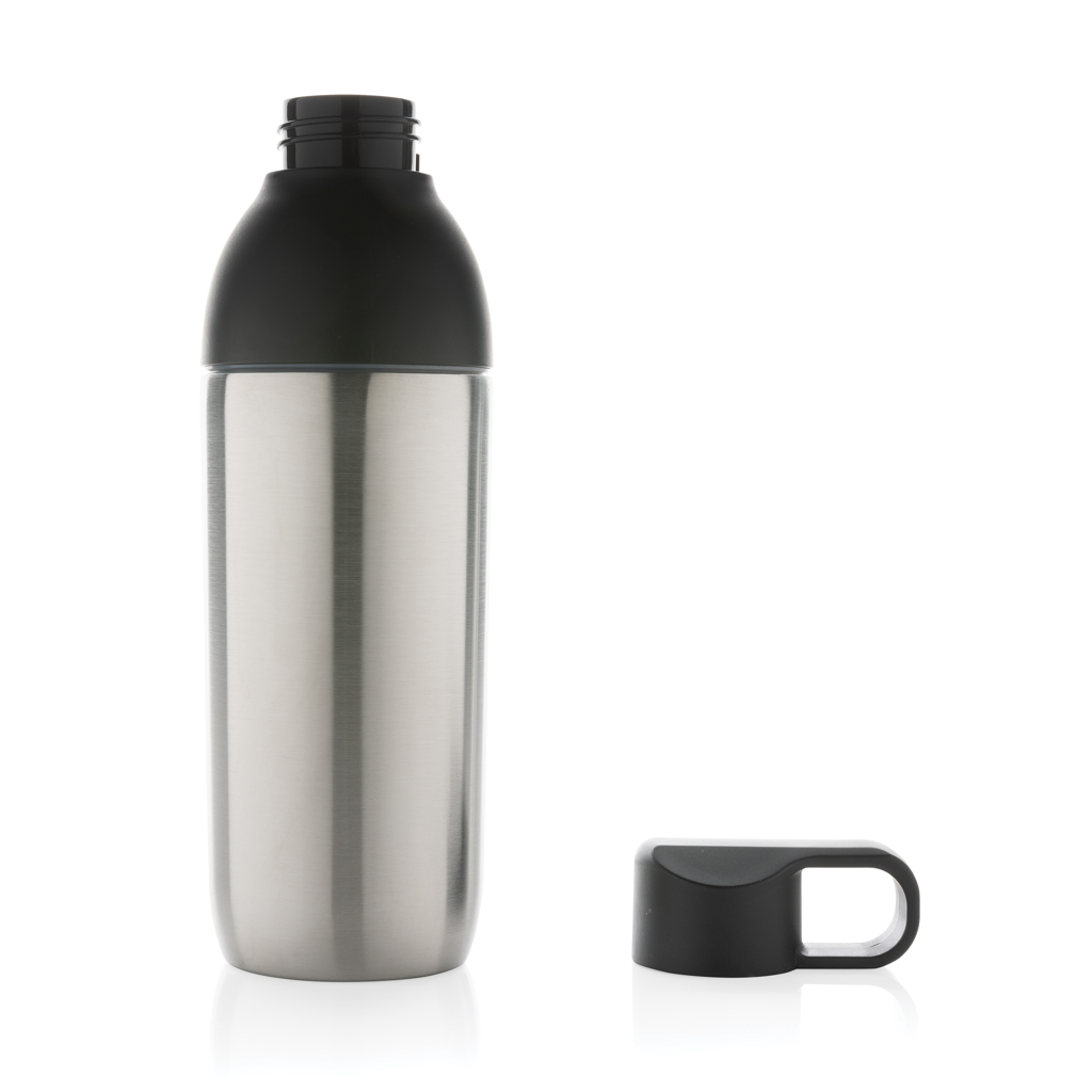Thermoflasche | Recycelter Edelstahl | 540 ml | Hält warm bis zu 5 Stunden | silber Thermoflasche | Recycelter Edelstahl | 540 ml | Hält warm bis zu 5 Stunden | silber