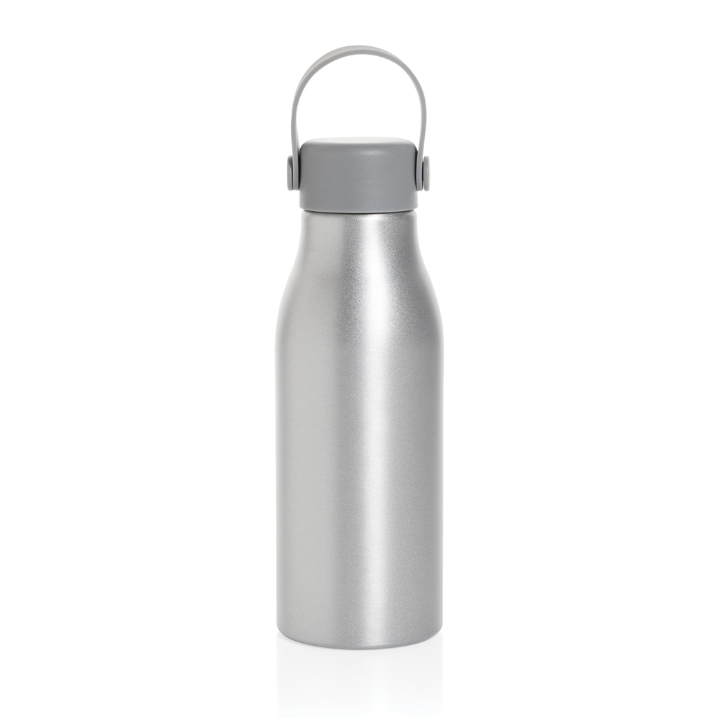 Waterfles | Gerecycled aluminium & siliconen | 680ml | Gemakkelijk mee te nemen | zilver Waterfles | Gerecycled aluminium & siliconen | 680ml | Gemakkelijk mee te nemen | zilver