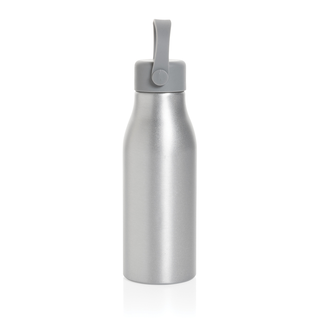 Waterfles | Gerecycled aluminium & siliconen | 680ml | Gemakkelijk mee te nemen | zilver Waterfles | Gerecycled aluminium & siliconen | 680ml | Gemakkelijk mee te nemen | zilver